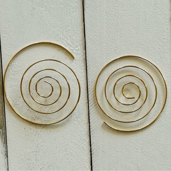 NWT Spiral Round Earrings - Picture 5 of 6